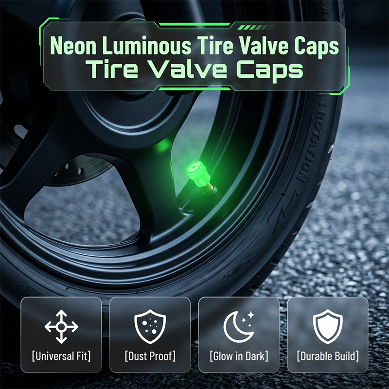 🚗 Glow-in-the-Dark Tire Valve Caps