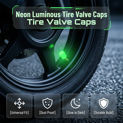 🚗 Glow-in-the-Dark Tire Valve Caps