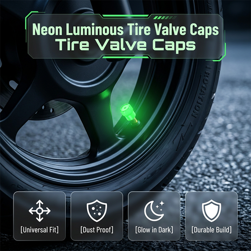 🚗 Glow-in-the-Dark Tire Valve Caps