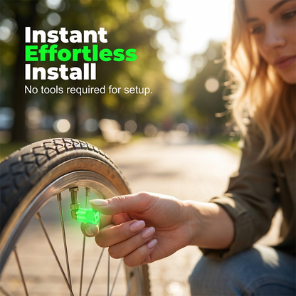 🚗 Glow-in-the-Dark Tire Valve Caps