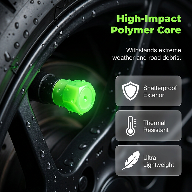 🚗 Glow-in-the-Dark Tire Valve Caps