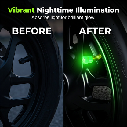 🚗 Glow-in-the-Dark Tire Valve Caps