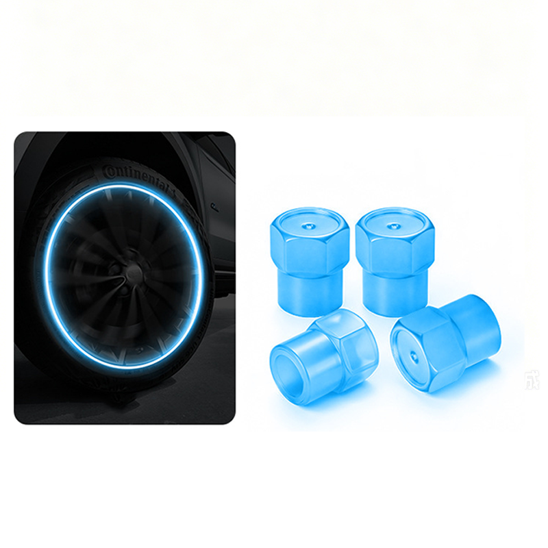 🚗 Glow-in-the-Dark Tire Valve Caps
