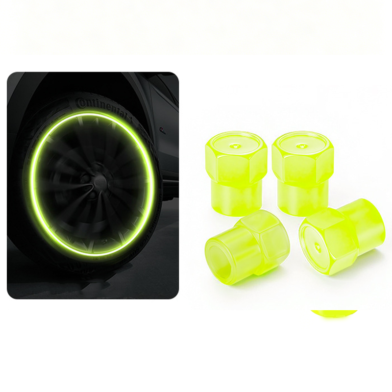 🚗 Glow-in-the-Dark Tire Valve Caps