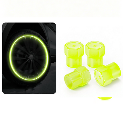 🚗 Glow-in-the-Dark Tire Valve Caps