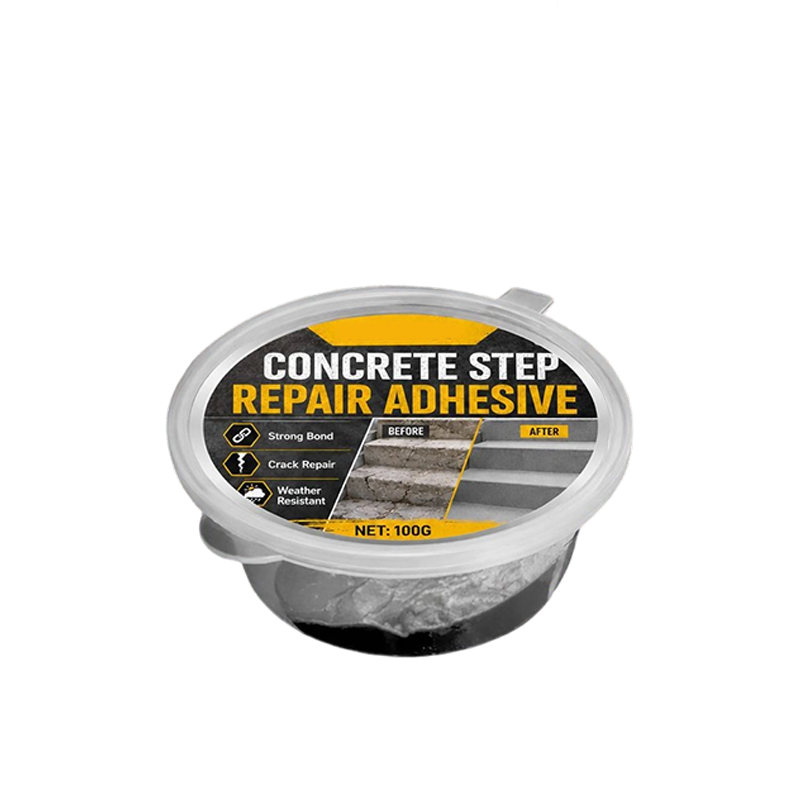 Concrete Step Repair Adhesive – Permanently bonds cracked stairs & walkways. Weatherproof – resists heat, ice & rain. Walk safely again!